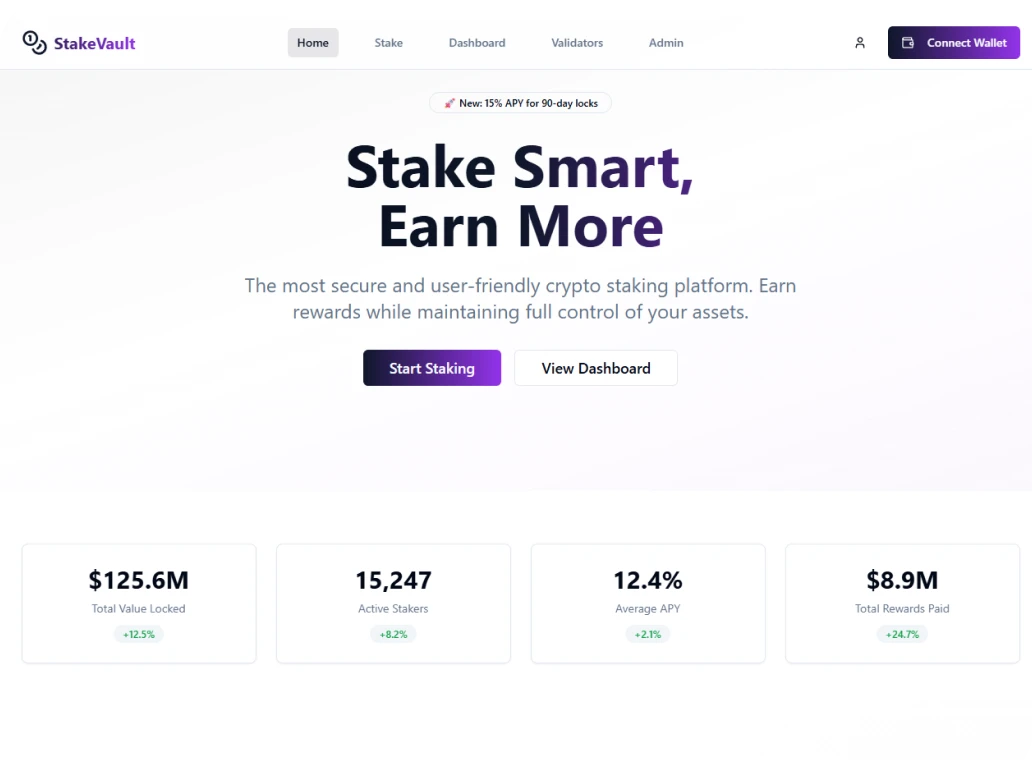 White Label Crypto Staking & Lending Platform