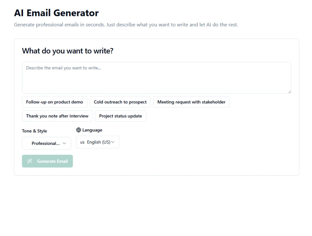 AI Email Assistant